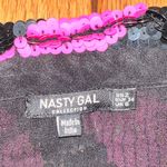 Nasty Gal Zebra Sequin Embellished Relaxed Jacket Photo 5