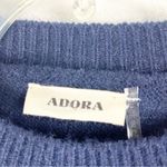 ADORA Multicolored Long Balloon Cuff Sleeves Patchwork Floral Detail Sweater M/L Size L Photo 2