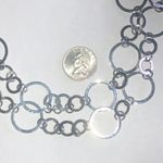 Chico's Chico’s Silver Tone Circle Link Chunky Boho Necklace or Belt Photo 2