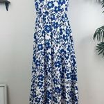 Lost + Wander  Honeymooner Floral Maxi Dress In Blue White Floral Photo 1