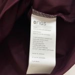 FIGS  Sona FORMx Slim V-Neck Scrub Top in Burgundy, Size Small Photo 9