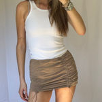 Free People Movement Ruched Drawstring Mini Skort Photo 0