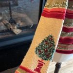 Susan Bristol  Christmas Sweater Hand Embroidered Cardigan Ramie Acrylic Angora Photo 9