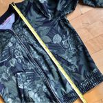 Old Navy  Active Leaf + Floral Bomber Jacket, Green, Black, Silver, Size M Photo 10