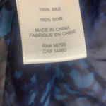 Rebecca Taylor  Silk Navy Mermaid Tank Sleeveless Blouse Size 2 Photo 5