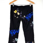 Versace  Collection Barocco Sea Print Pants Size 6 US 42 IT Black Photo 9