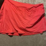 Lands' End Skort Womens 18 Plus Skirt Lined Shorts Bottoms Swimwear Red Nylon Photo 0