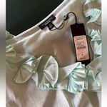 Talbots Tiffany Blue Ruffled Top Photo 7