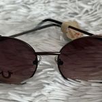 True Religion 100% UVA Retro round Sunglasses Brown Glitter Photo 2