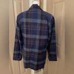 Newport News  vintage navy/purple plaid women’s blazer with pockets. Size M. Photo 8