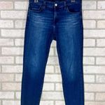 J Brand 835 Midrise Crop Skinny Shark Bite Hem Jeans in Galaxy Wash Size 28 Photo 3