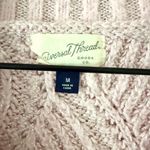Universal Threads Universal Thread Cable Knit Cardigan in Light Pink with Metallic Size M Photo 3