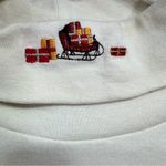 Woolrich Christmas Cream Turtleneck with Santa Sleigh and Gifts Size Medium NEW Photo 2