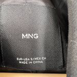 MNG Women Black Sleeveless Lapel Blazer Vest Oversized Size S Photo 4