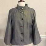 NEW!! Chic Herringbone Cape Jacket Size M Photo 0
