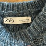 ZARA Blue Ruffle Sweater M Photo 5