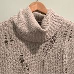 EXPRESS 2016 Distressed Oversized High Low Hem Turtleneck Sweater XS Photo 1