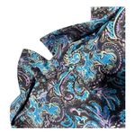 Talbots  Sleeveless Satin Cowlneck Paisley Blouse size 12 Photo 5