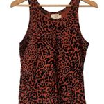 Nation Ltd  Birkin Cheetah Print Cotton Tank Top Size Large Photo 0
