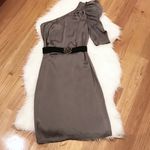 BCBGMAXAZRIA *NWT*  One Shoulder Belted Dress Photo 2