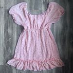 Liberty Love Floral Baby Doll Mini Dress SZ XL Pink Blush Floral Flowy Dress Photo 6