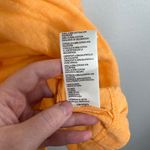 Free People  Orange Boho Market Embroidered Cotton Tunic Medium Photo 9