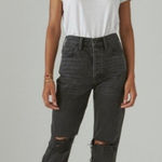 Lucky Brand  High‎ Rise Mom Jeans Drew Distressed Button Fly Women's Size 10/30 Photo 0