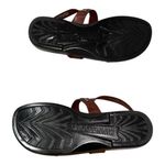 Minnetonka Prescott Leather Sandals Size 7 Dark Brown Casual Comfort Sandal Photo 6
