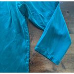 Victoria's Secret  Vintage 100% Silk Emerald Sleep Pajama Top Women's Size Medium Photo 1