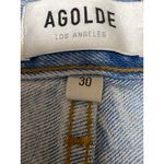 AGOLDE  Stella Blue Light Wash High Rise Distressed Cut Off Denim Shorts Size 30 Photo 2