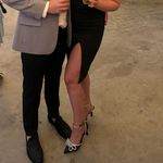 A New Day black heels with rhinestone bow Photo 4