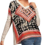 CAbi Aztec Scarf Silk Top Style #768 Size Small Photo 0