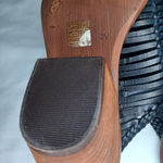 Sundance Veracruz Bella Notte leather Stacked Heel Boho Mules Black Size 8 Photo 14