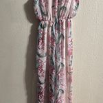 Pink and Gray Mock Neck Romper Size M Photo 0