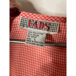 FADS Coral Gingham Pinafore Dress Button Front Maxi Length Womens Size L Pink Size L Photo 1