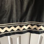Shoshanna SHOSHANA Ric Rac Black Strapless Cocktail Dress Embroidery Accent Design Size 8 Photo 2