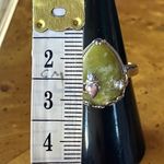 Natural Connemara Marble Sterling Silver Claddagh Ring Size 7 Photo 6