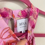 Anthropologie MISA Floral Metallic Thread Halter Top Size Large Photo 6