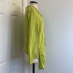 Grizas 100% linen button up cardigan lime green Size L Photo 11