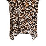 Cable & Gauge  Women’s Sz M Abstract Short Sleeve Hankerchief Hem Tunic Top Photo 2