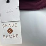 Shade & Shore Light Lift Bikini Top 38DD Berry Ribbed Knot Front Swim New Photo 4