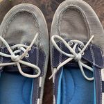 Keds Women’s ortholite slip on boat loafers shoes Blue white striped Nautical 8 Photo 5