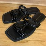 Azalea Wang Stetson Sandals in Black Photo 1