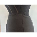 Sherri Hill  55554 Corset Ruched Satin Strapless Dress Sz 0 USED Photo 4