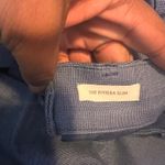 Loft  The Riviera Slim Crop‎ Pants Size 10 Blue Office Career Casual Photo 2