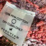 Peruvian Connection  Cotton Cardigan with Tassels Size XS/S Photo 7