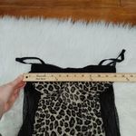 Rampage Intimates Size Large L Cheetah Print Lingerie Black Sexy Sheer Bra Bow Photo 2