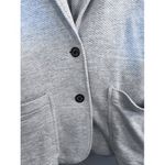 Faherty Inlet Knit Blazer Woman's Large Heather Gray Sport Coat 2 Button Cotton Photo 2