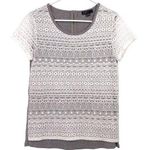 Sojo Blouse Womens S Used Gray Cream Photo 0