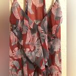 Shasa  Leaf Print Sheer Sleeveless Top S Photo 4